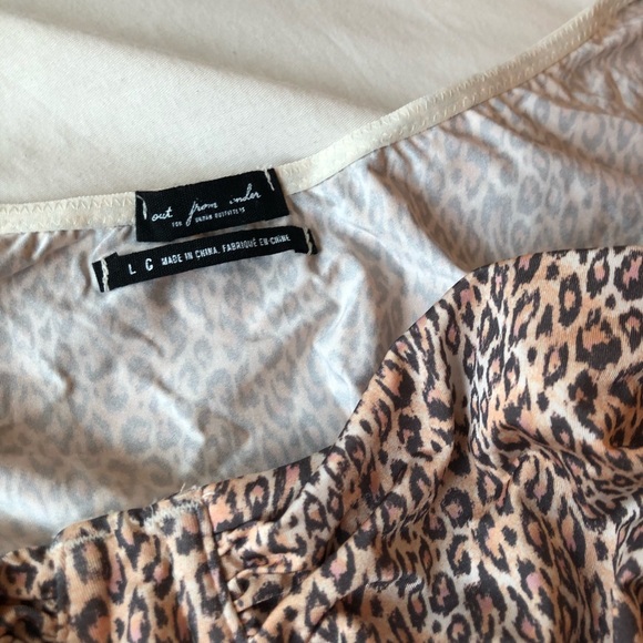 NWT Urban Outfitters Bustier Bodysuit Leopard LG - Picture 10 of 11